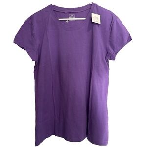 Sexy Basics Purple Basic Short Sleeve T-Shirt Women's Size 2X NWT Classic